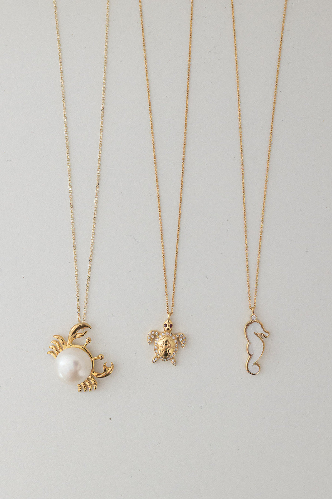 Pearly Crab Necklace