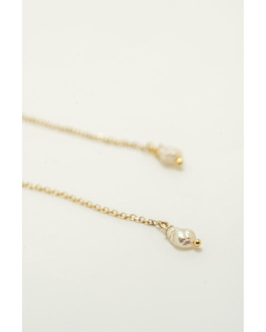 Dangling Pearl Earrings