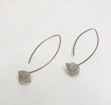 Load image into Gallery viewer, Herkimer Diamond Drop Earrings