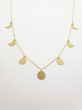 Load image into Gallery viewer, 7 Phases of the moon Necklace