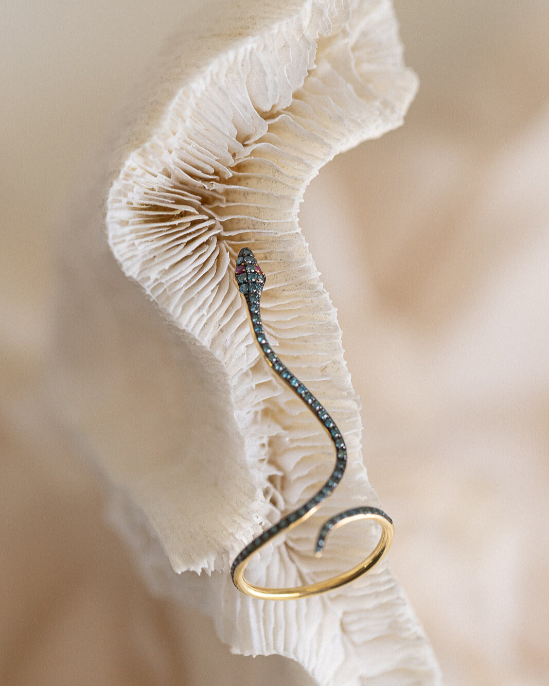 Year of the Snake Diamond Ring