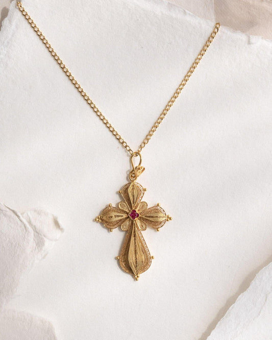 Traditional Filigree Cross-Trifouri Kappotos