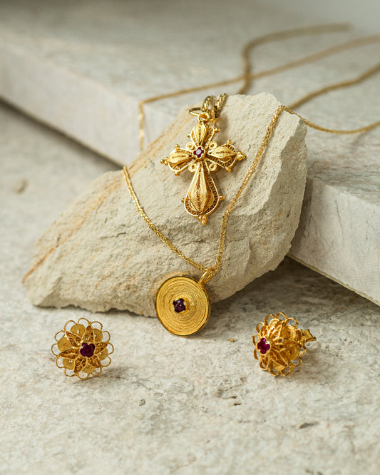 Traditional Filigree Coin -Trifouri