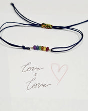 Load image into Gallery viewer, Love is Love double cord Bracelet