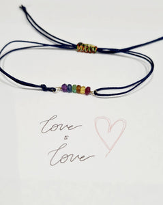 Love is Love double cord Bracelet