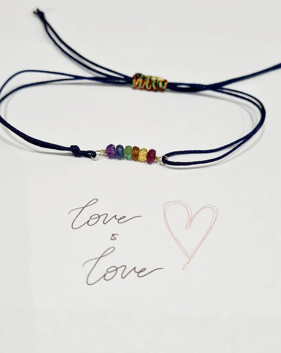 Love is Love double cord Bracelet