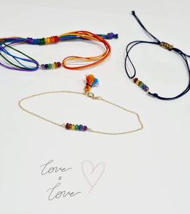 Love is Love double cord Bracelet