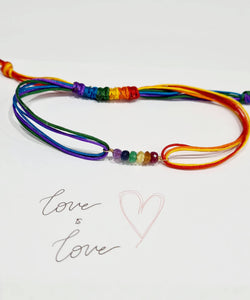 Love is Love Multi cord Bracelet