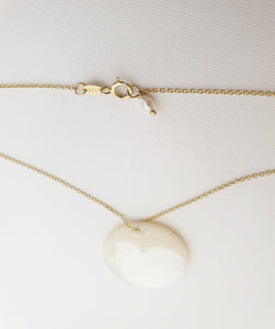 Mother of Pearl Disc Necklace