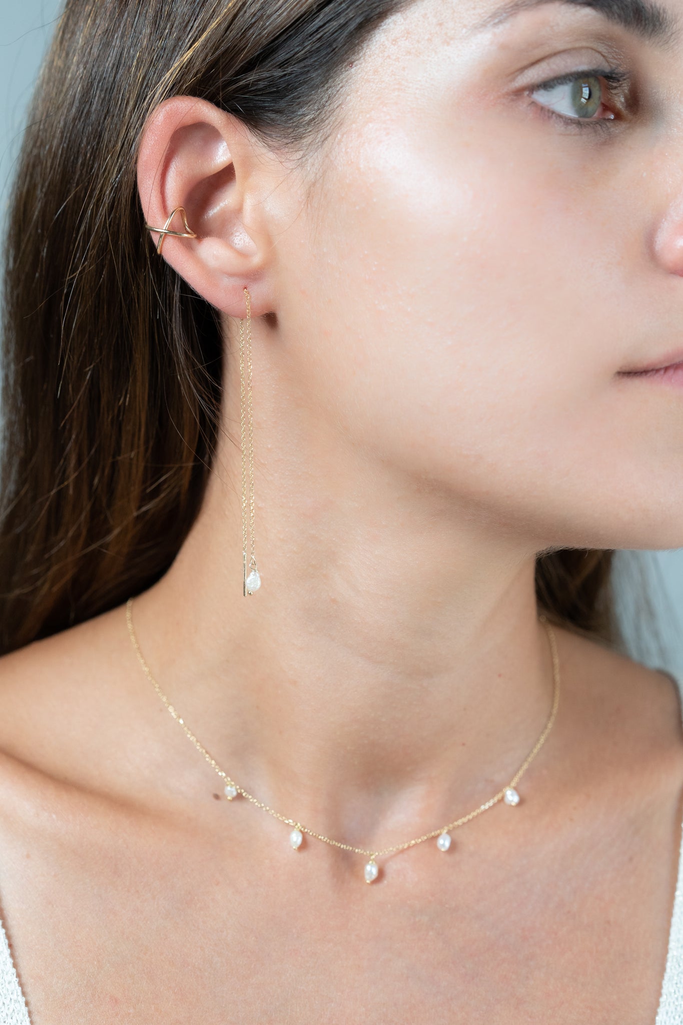 Pearl droplets necklace – Daynan Designs Handmade Jewellery