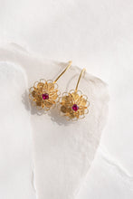 Load image into Gallery viewer, Traditional Flower Filigree Earrings-Trifouri