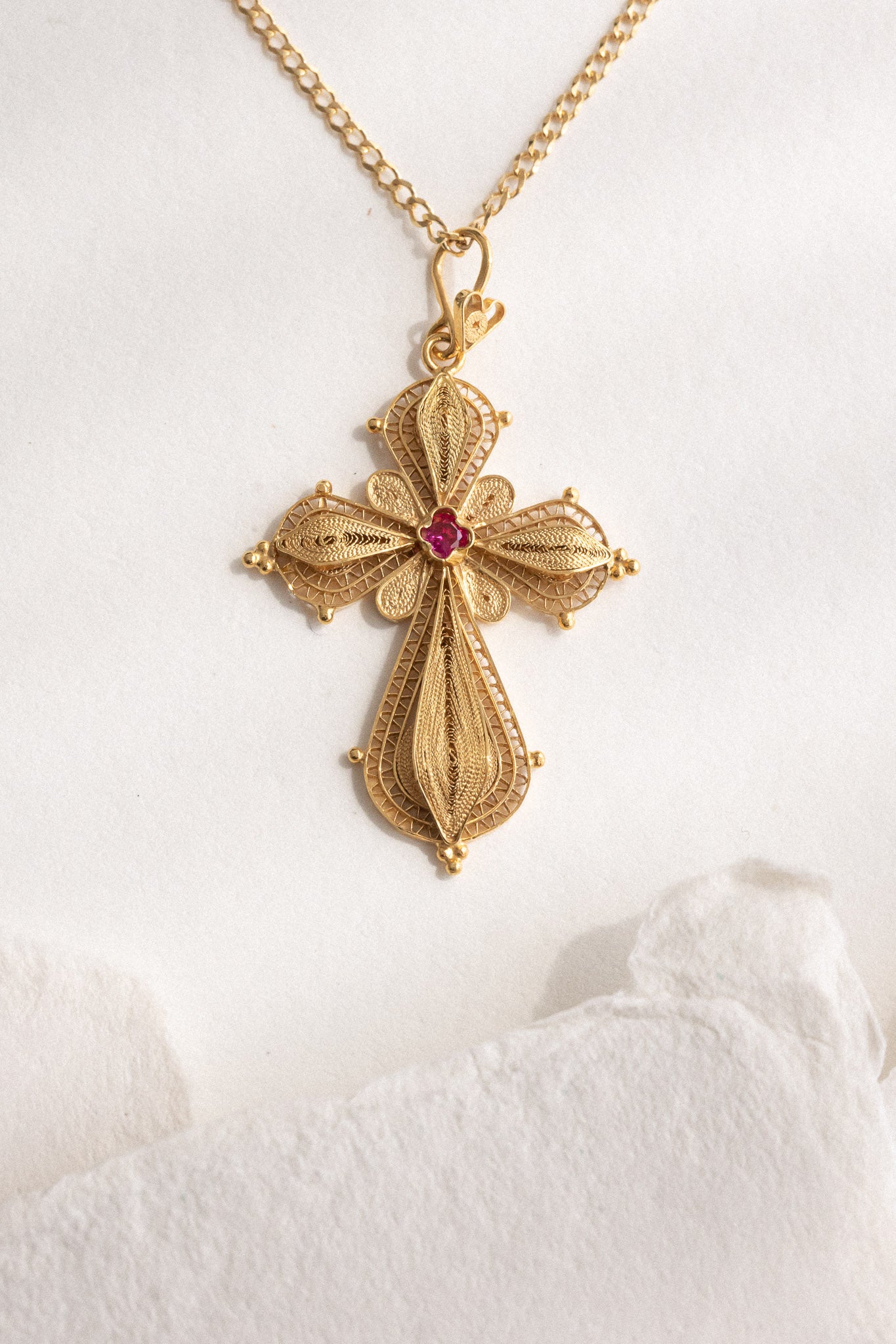 Traditional Filigree Cross-Trifouri Kappotos