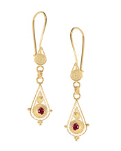 Load image into Gallery viewer, Traditional Drop Filigree Earrings - Trifouri